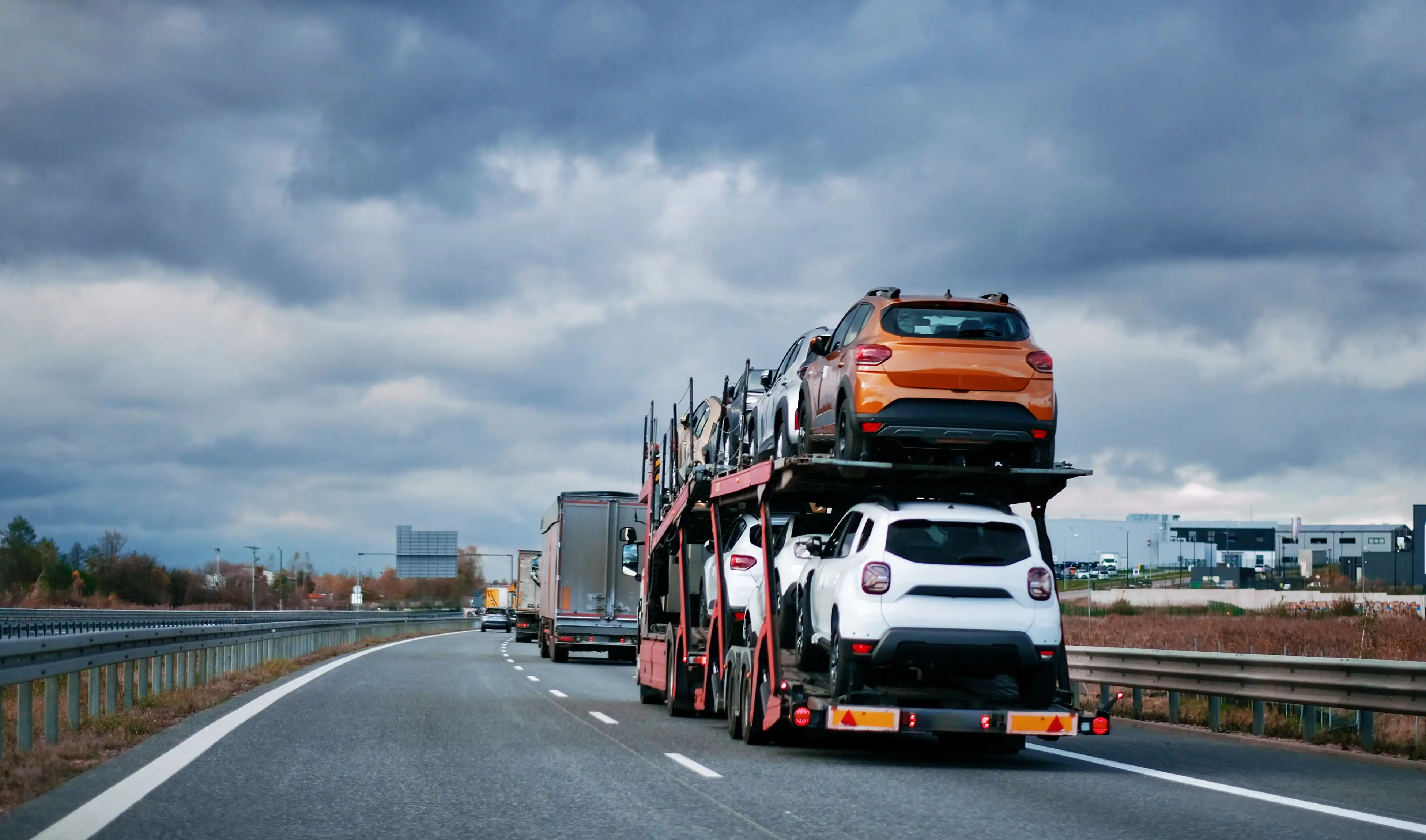 Open Trailer Vehicle Transport